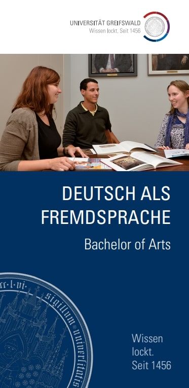 Coverbild Studienfachflyer Bachelor Deutsch als Fremdsprache, © Universität Greifswald Bachelor Deutsch als Fremdsprache