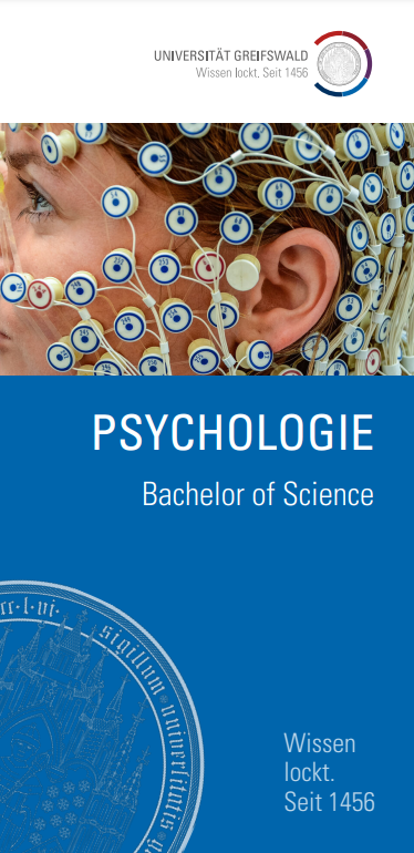 Coverbild Studienfachflyer Bachelor Psychologie, © Universität Greifswald Bachelor Psychologie
