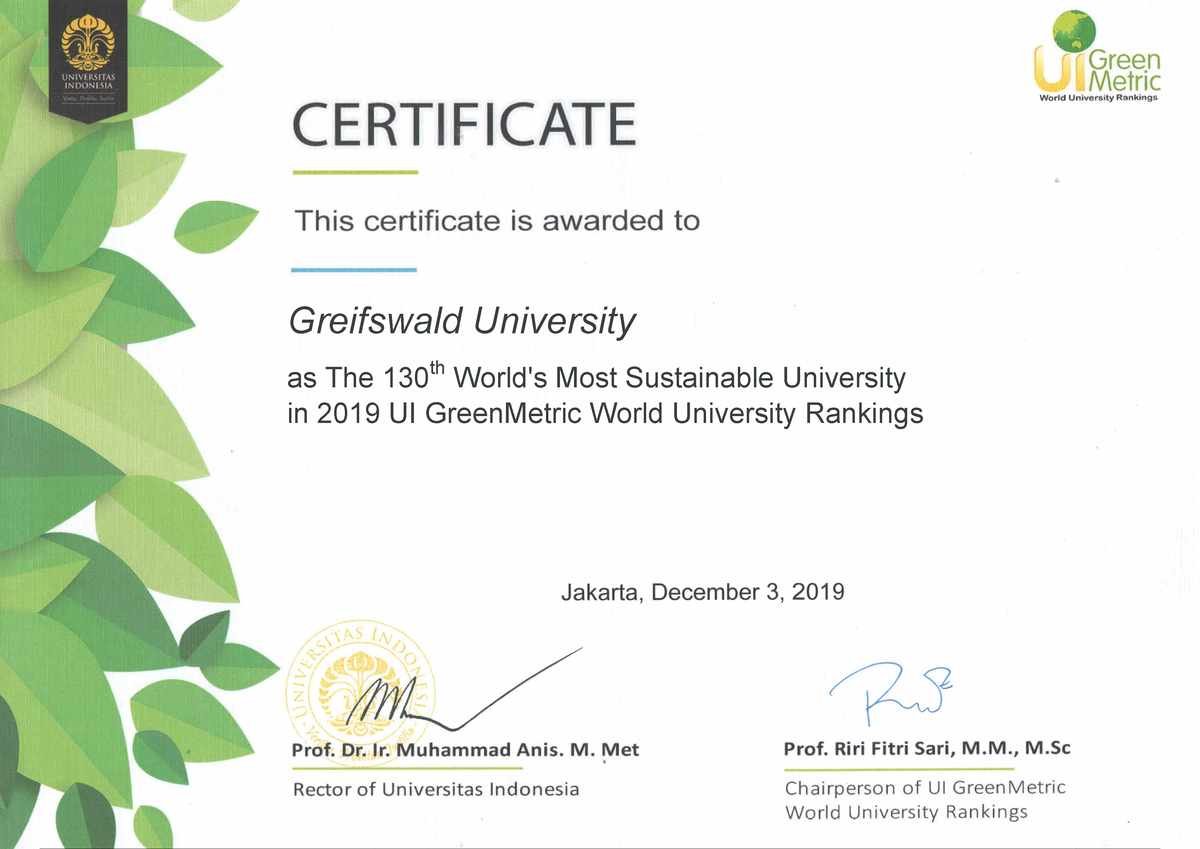 GMWUR Certificate