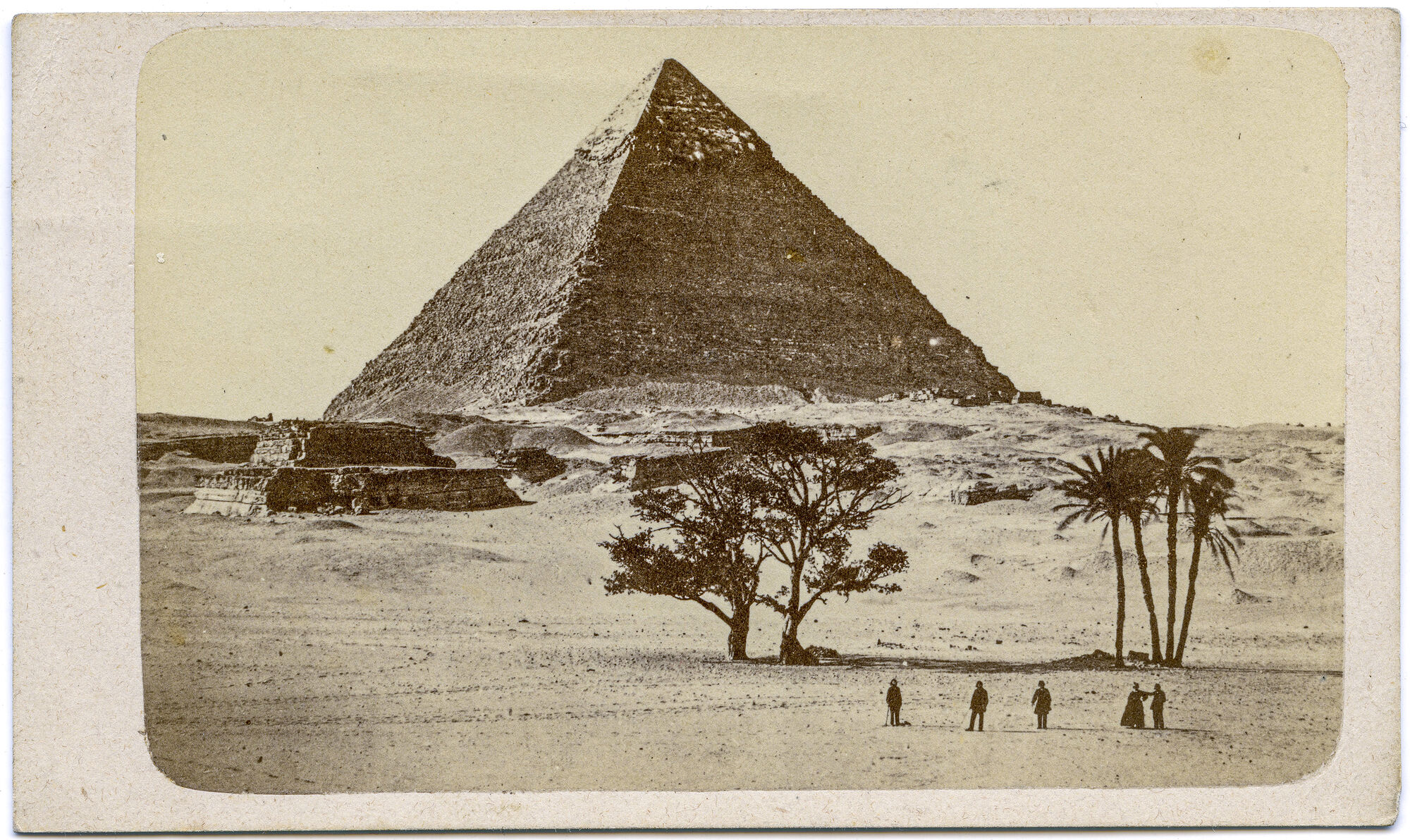 Pyramide in Gizeh Historische Aufnahme einer Pyramide in Gizeh