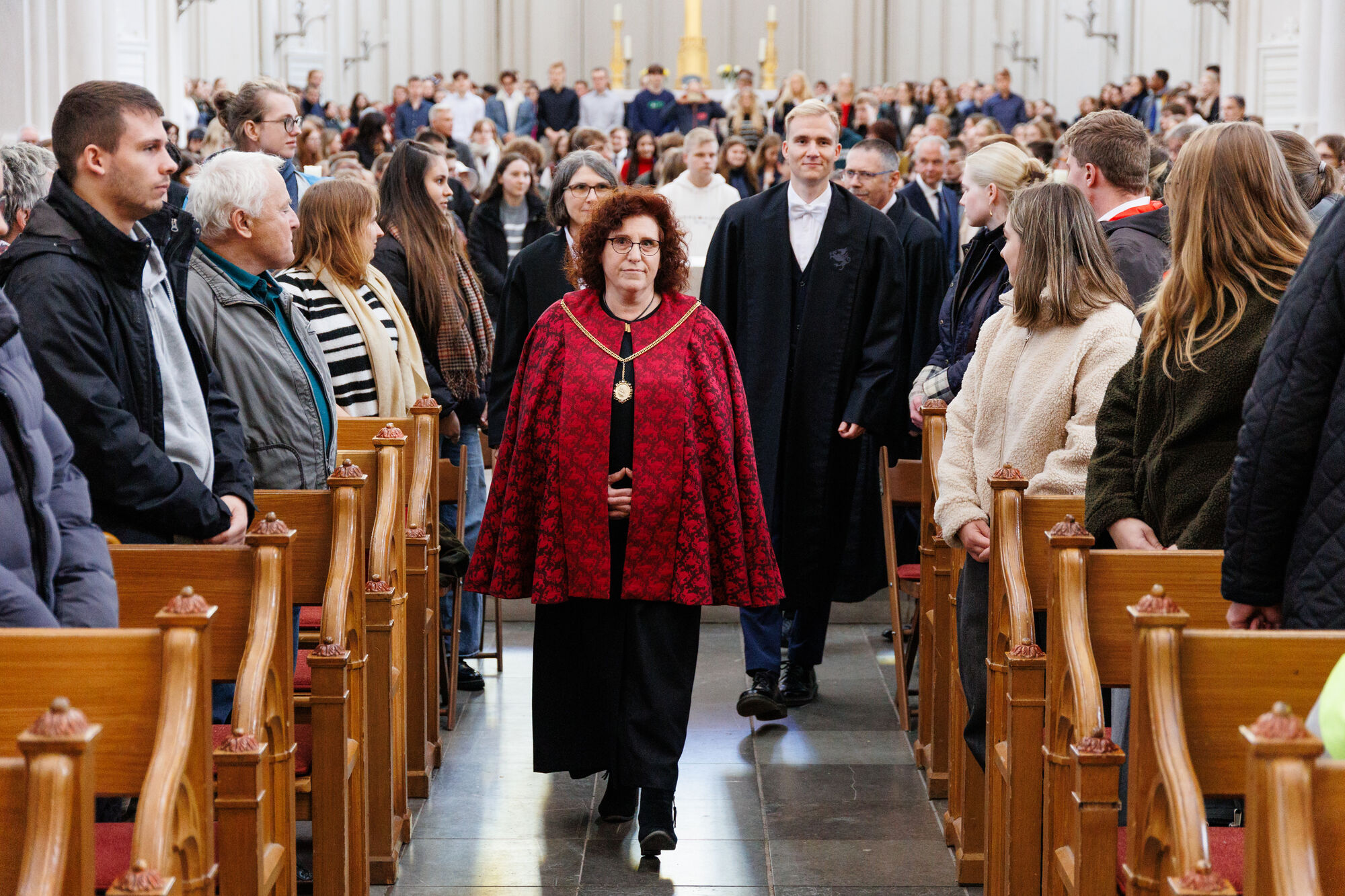 Opening Ceremony The Rector at the head of the procession at the start of the Opening Ceremony in Greifswald's Cathedral.