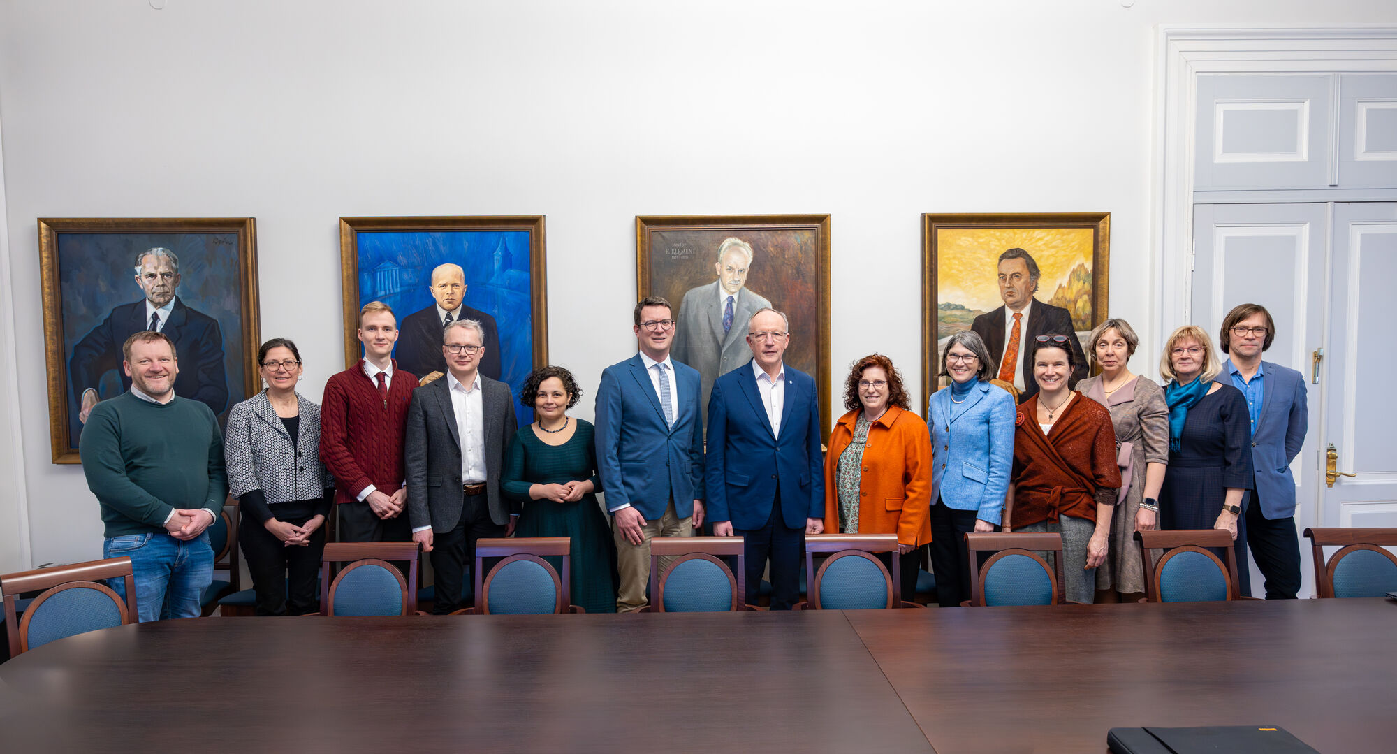 Group photo of the delegation in Tartu, © Andres Tennus Group photo of the delegation from the University of Greifswald in Tartu