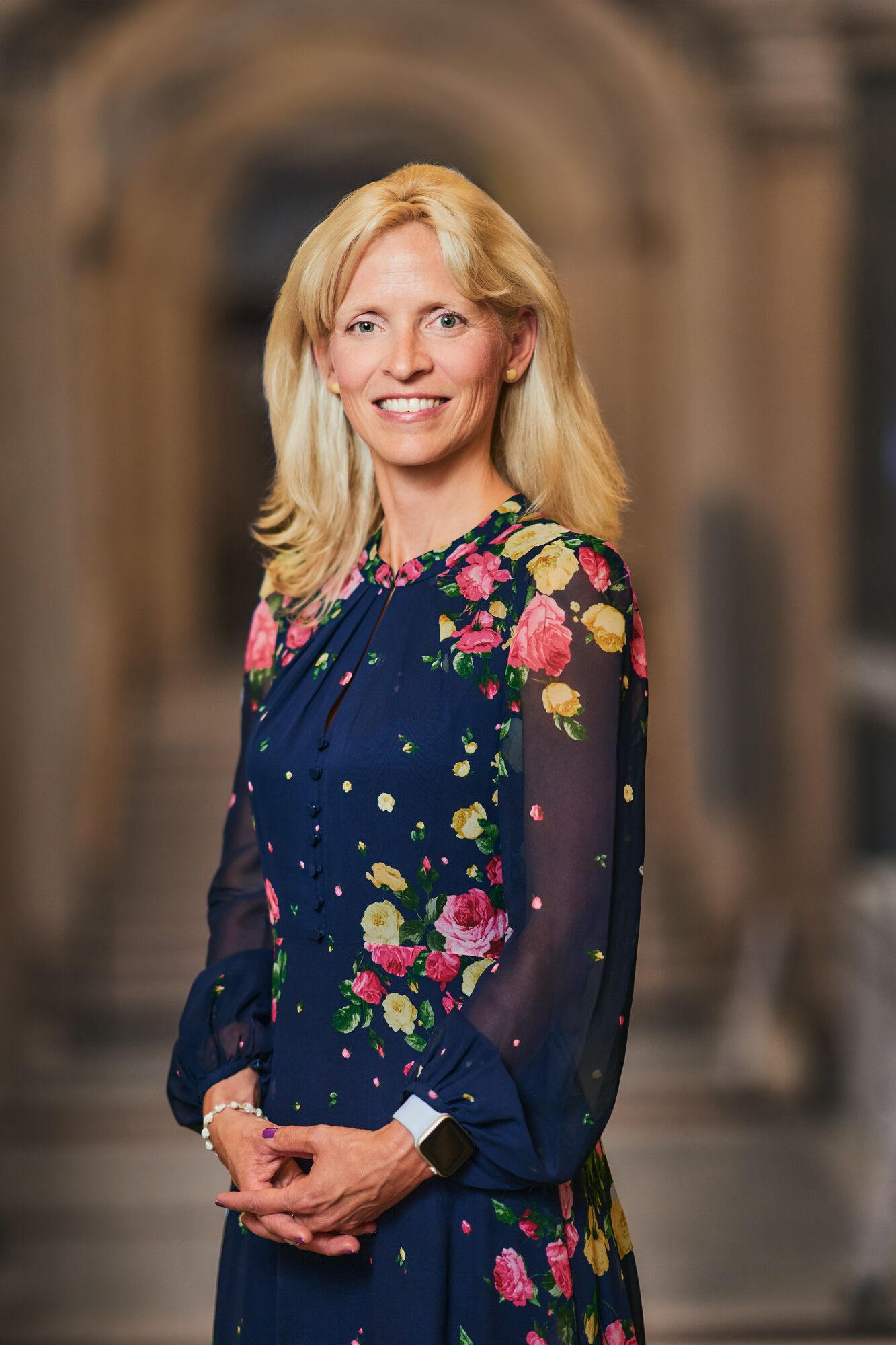 Prof. Dr. Eva-Lotta Brakemeier Auf dem Foto ist Prof. Dr. Eva-Lotta Brakemeier kurz nach ihrer Wahl zu sehen.