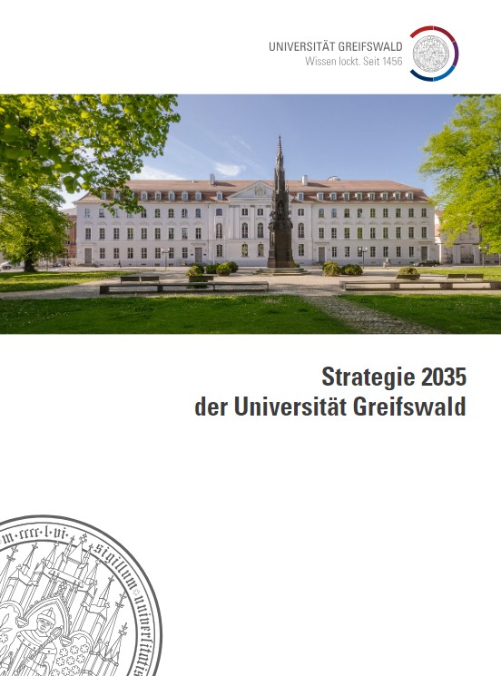 Ansicht der Broschüre zur Strategie 2025 der Universität Greifswald Ansicht der Broschüre zur Strategie 2025 der Universität Greifswald