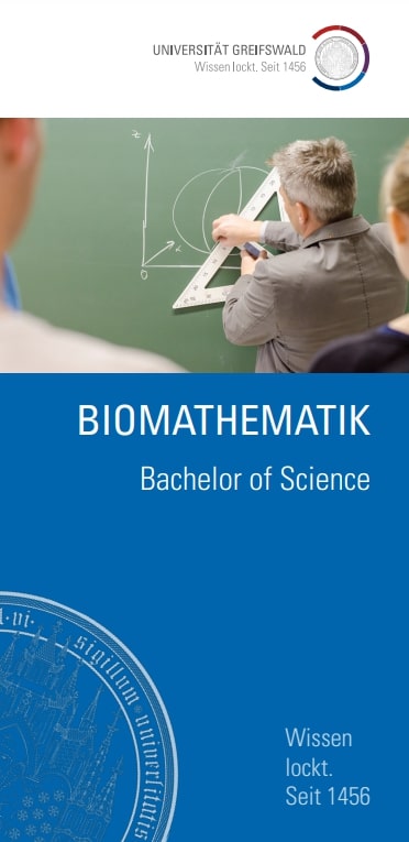 Coverbild Studienfachflyer Bachelor Biomathematik, © Universität Greifswald Biomathematik Bachelor