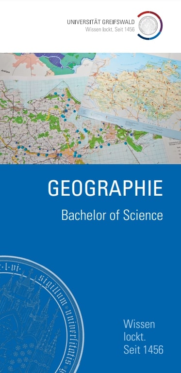 Coverbild Studienfachflyer Bachelor Geographie, © Universität Greifswald Flyer Bachelor Geographie