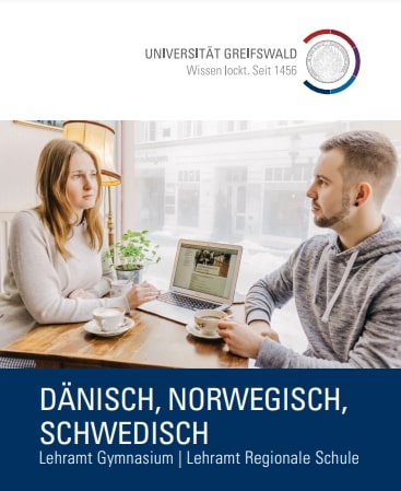 Coverbild Studienfachflyer Lehramt Dänisch, Norwegisch und Schwedisch, © Universität Greifswald Lehramt Daenisch