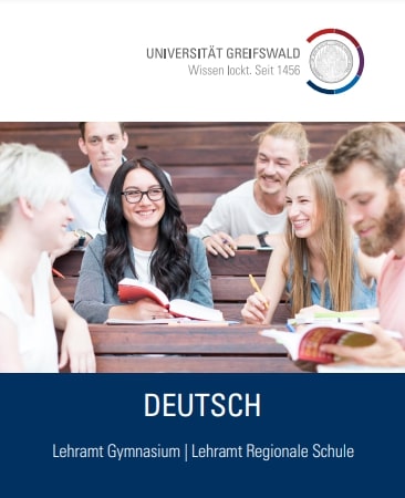 Coverbild Studienfachflyer Lehramt Deutsch, © Universität Greifswald Lehramt Deutsch
