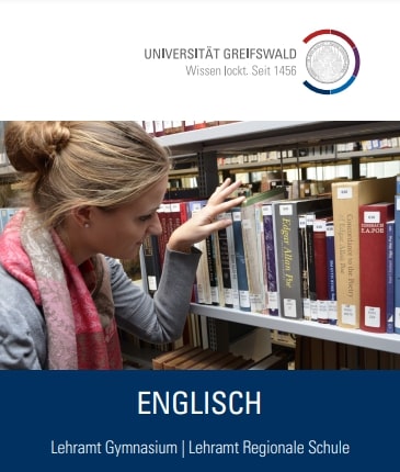 Coverbild Studienfachflyer Lehramt Englisch, © Universität Greifswald Coverbild Studienfachflyer Lehramt Englisch