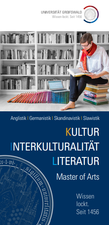 Coverbild Studienfachflyer Master Kultur-Interkulturalität-Literatur, © Universität Greifswald Kultur Interkulturalität Literatur