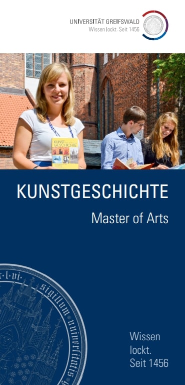 Coverbild Studienfachflyer Master Kunstgeschichte, © Universität Greifswald Kunstgeschichte