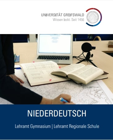 Coverbild Studienfachflyer Lehramt Niederdeutsch, © Universität Greifswald Beifach Niederdeutsch