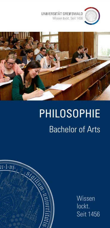 Coverbild Studienfachflyer Bachelor Philosophie, © Universität Greifswald Bachelor Philosophie