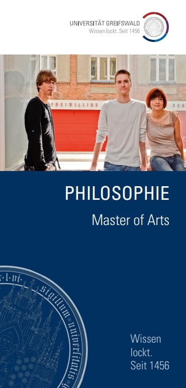 Coverbild Studienfachflyer Master Philosophie, © Universität Greifswald Master Philosophie