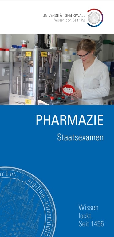 Coverbild Studienfachflyer Staatsexamen Pharmazie, © Universität Greifswald Staatsexamen Pharmazie