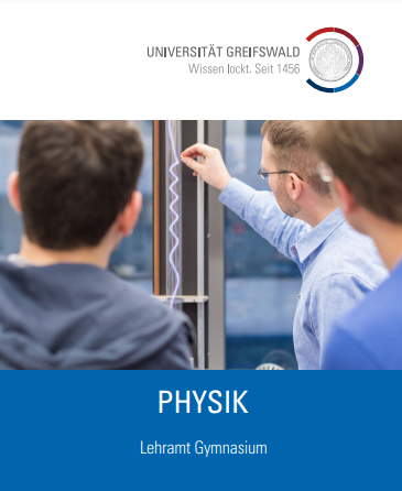 Coverbild Studienfachflyer Lehramt Physik, © Universität Greifswald Lehramt Physik