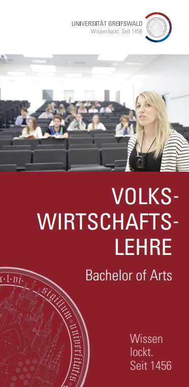Coverbild Studienfachflyer Bachelor Volkswirtschaftslehre, © Universität Greifswald Volkwirtschaftslehre