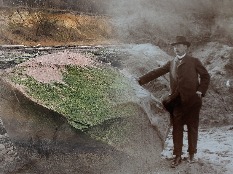 Fotocollage Eugen Geinitz Findling Fotocollage Eugen Geinitz Findling