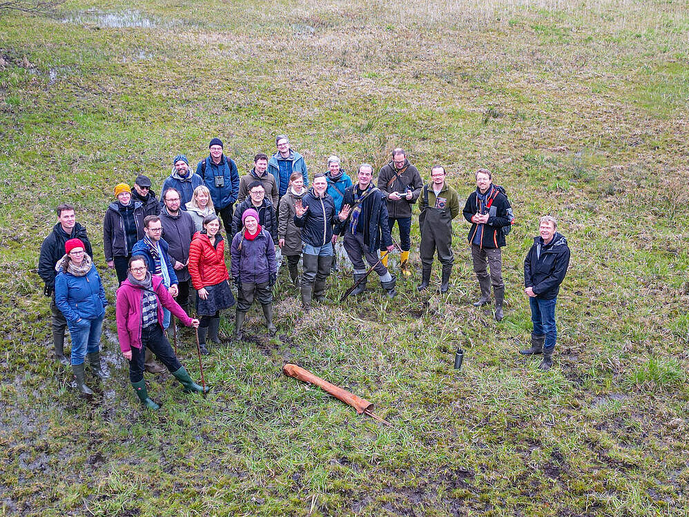 Wetscapes 2.0 Forscher*innen des Wetscapes-Projektes im Feld.