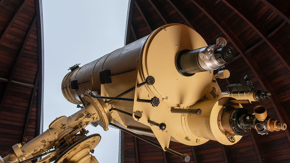 Das Teleskop in der Greifswalder Sternwarte