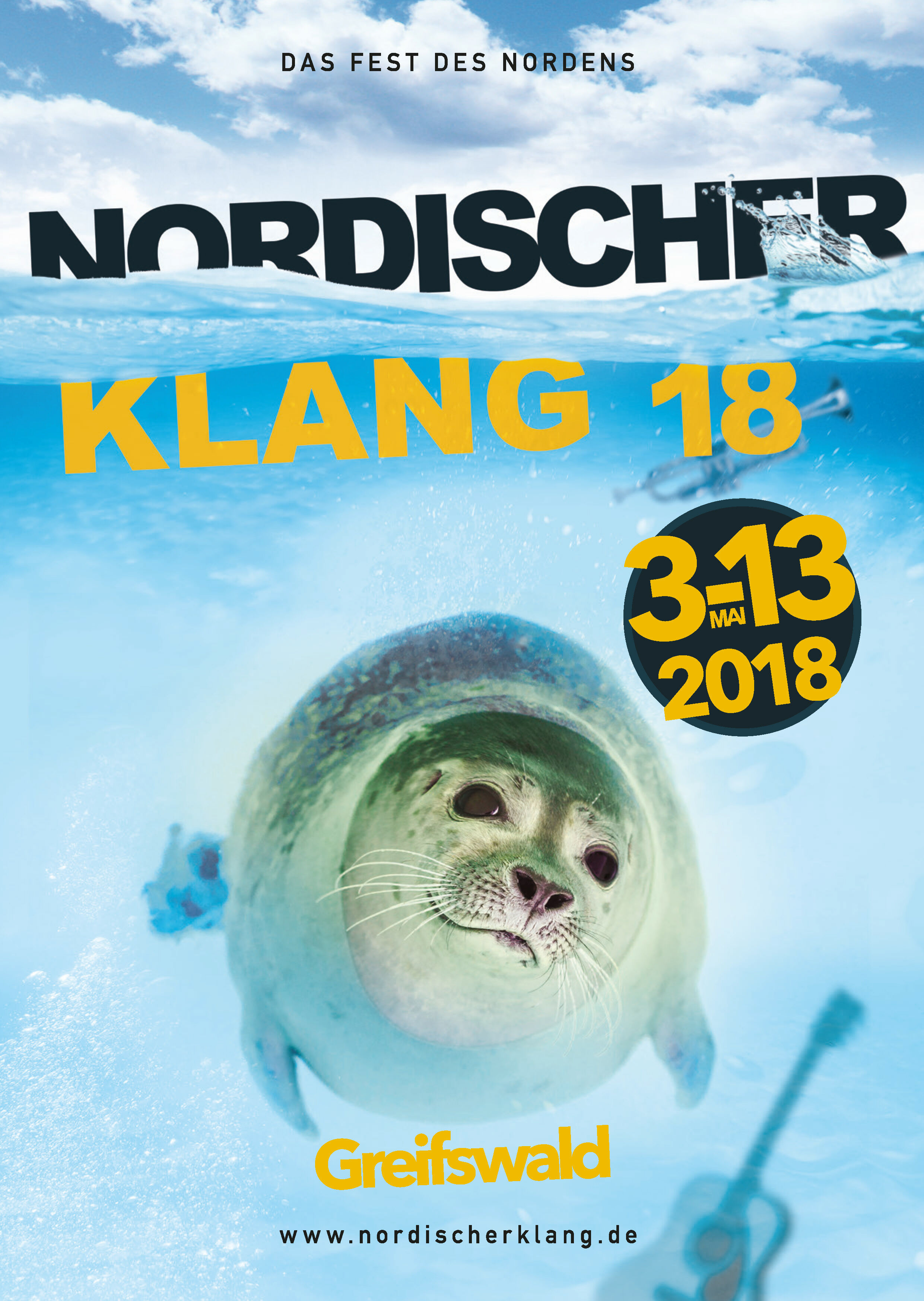 Plakatmotiv Nordischer Klang 2018 – Grafik: Rainer Nutt Plakatmotiv Nordischer Klang 2018 – Grafik: Rainer Nutt