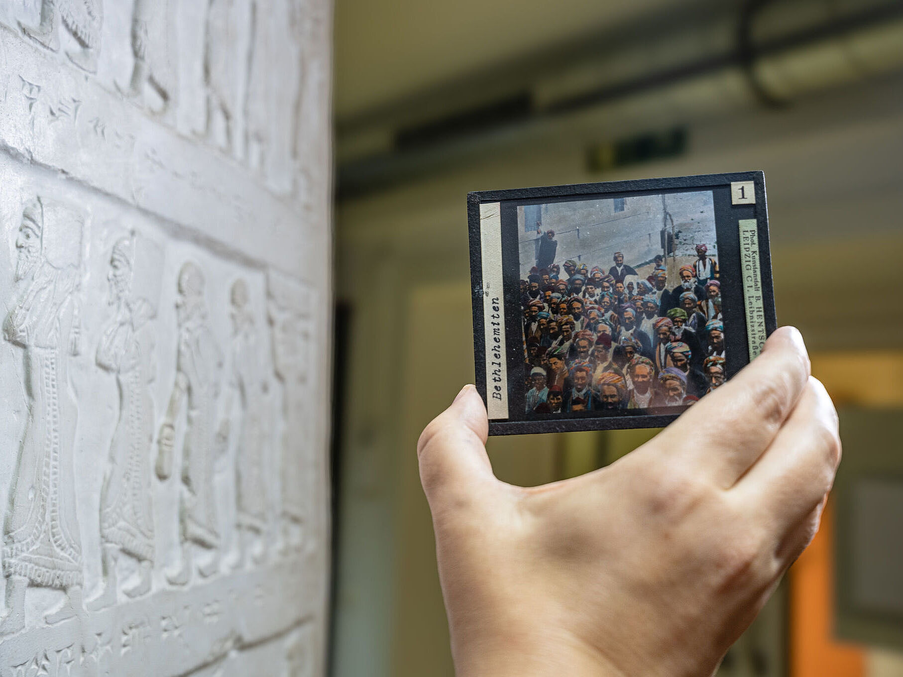 Glasplattenfoto aus der Dalman-Sammlung der Theologischen Fakultät. Glasplattenfoto aus der Dalman-Sammlung der Theologischen Fakultät