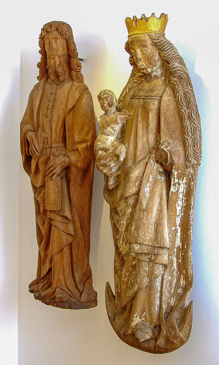 Holzplastiken Maria mit Kind und Johannes Holzplastiken Maria mit Kind und Johannes