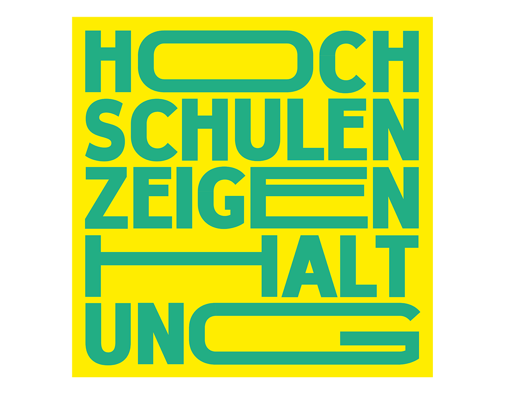 Claim Haltung zeigen Claim der Kampagne Hochschulen zeigen Haltung