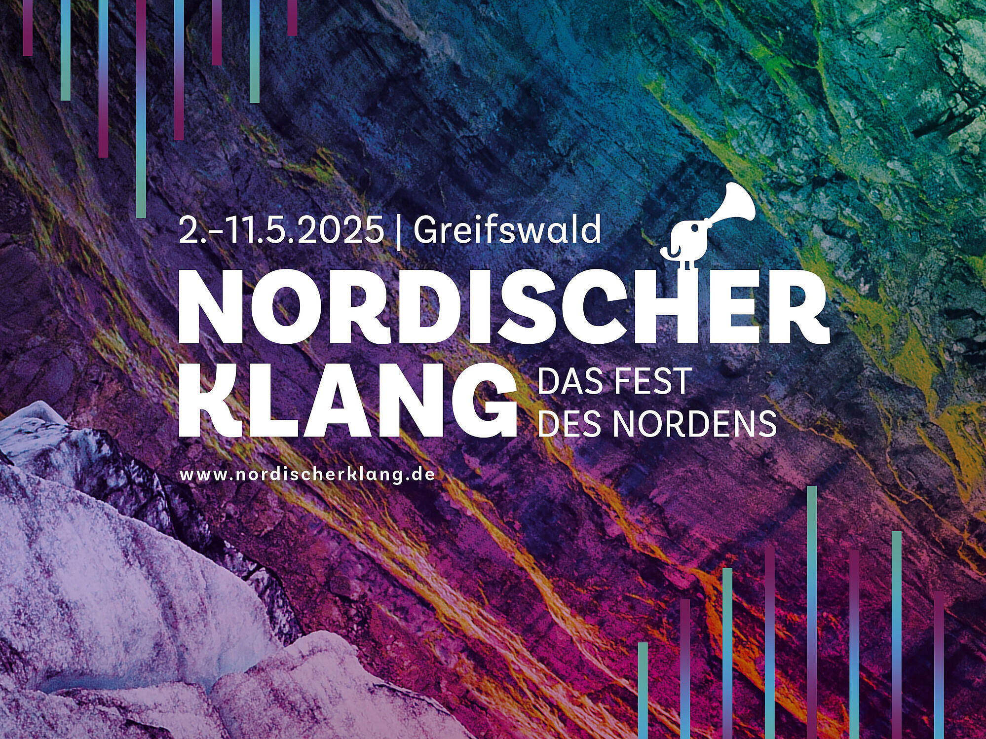 Motif Nordischer Klang 2025, © Wally Pruß Here you can see the logo/motif for the Nordischer Klang Festival 2025.