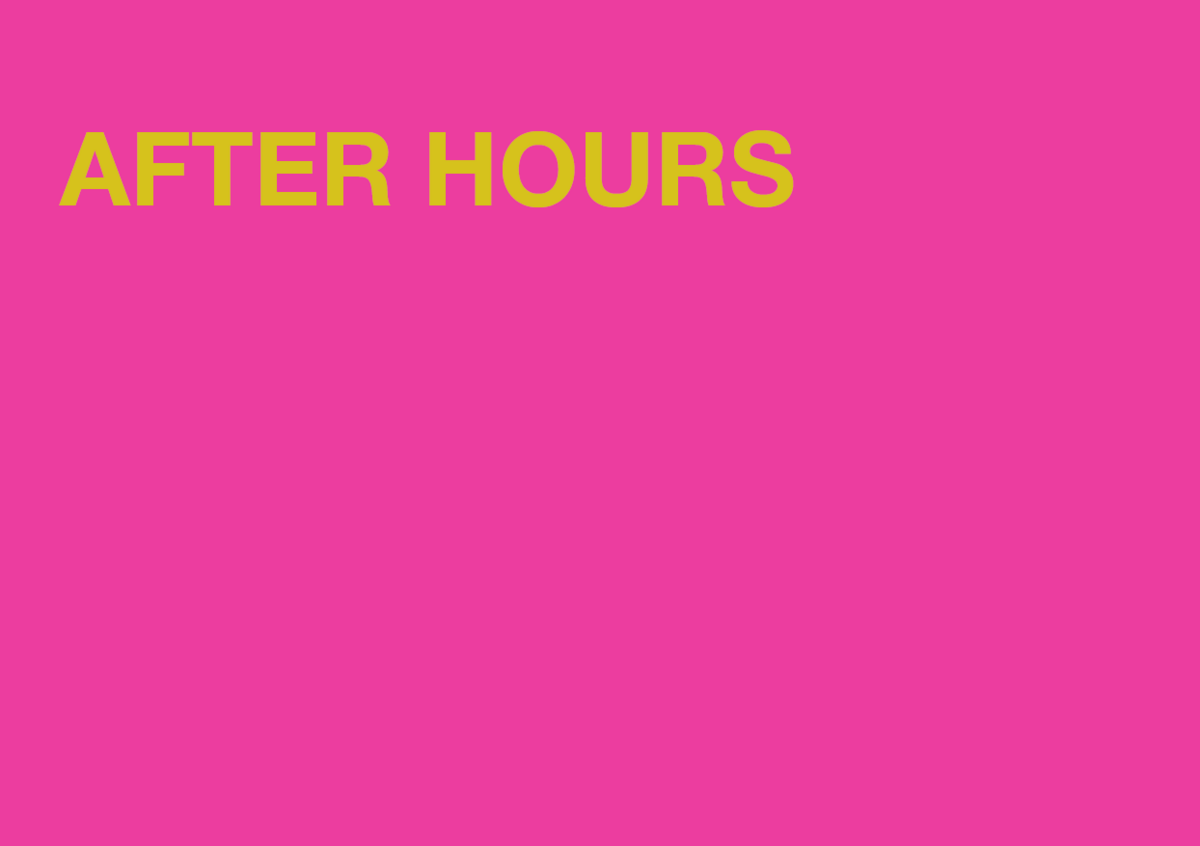 After-hours-Schriftzug After-hours-Schriftzug
