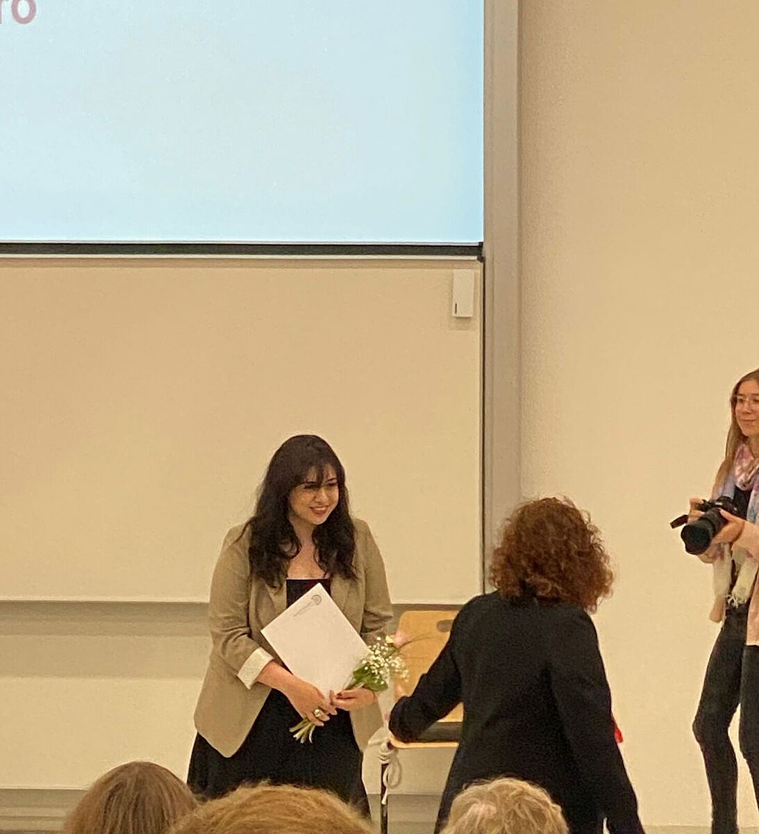 Yaiza Otero bei der Preisverleihung